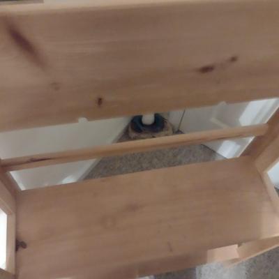 Solid Wood Three Shelf Bood Stand