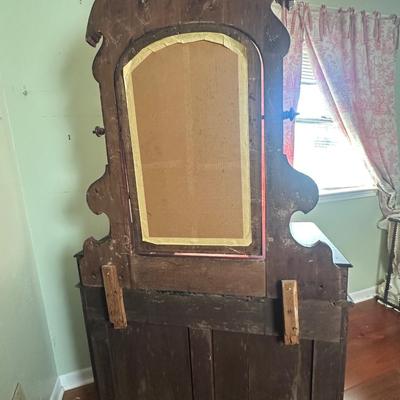 Victorian-Style Dresser with Mirror and Marble