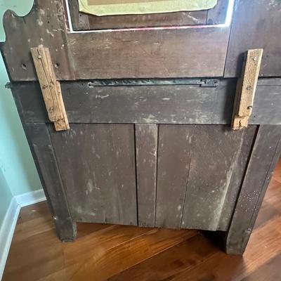 Victorian-Style Dresser with Mirror and Marble