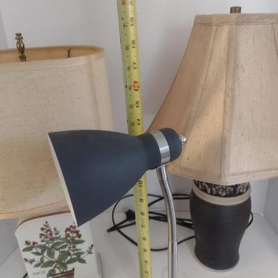 Set of Three Desk Top Lamps