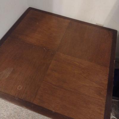 Wood Inlay Low-Profile Coffee Table