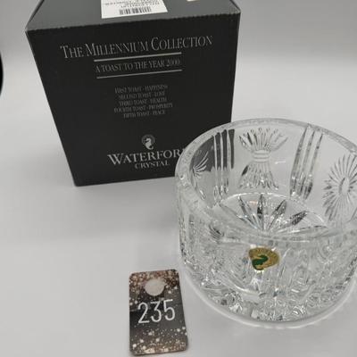 Sale Photo Thumbnail #83: In Their original boxes, NEW, the complete set.
The toasts are Happiness, Prosperity, Health, Love, and Peace.
Also included in Bottle Coaster.
Retail is about $600