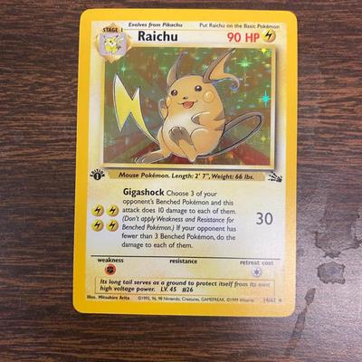 Raichu Holo First Edition