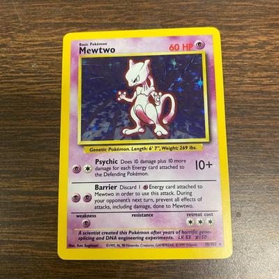 Base Set Holo Mewtwo Card