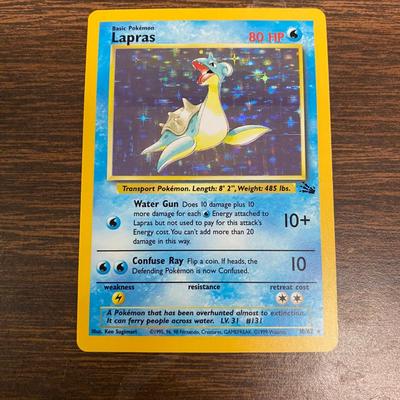 Base Set Lapras Light Play