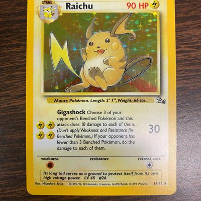 Raichu Base Set Card
