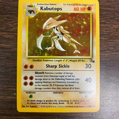 Kabutops Holo Fossil Edition