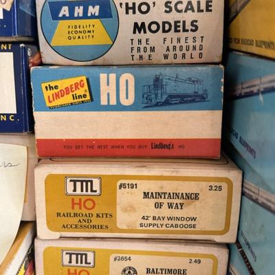 HO Train Cars in Original Boxes