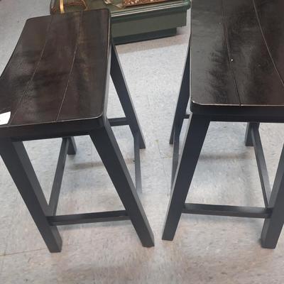Backless wood bar stools- shorter height