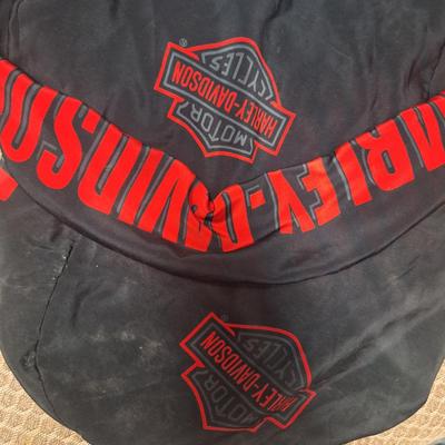 Harley-Davidson black and red drawstring helmet dust cover bags 