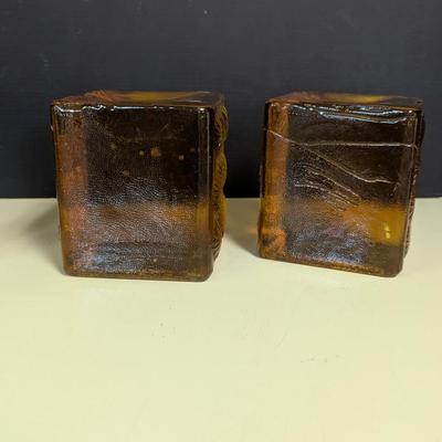 Vintage Blenko Style Ice Block Art Glass Cubes