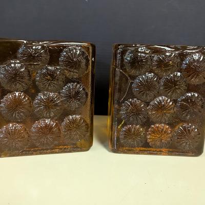 Vintage Blenko Style Ice Block Art Glass Cubes