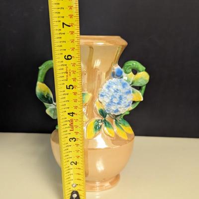 Antique Porcelain Decorative Vase Hand Painted Made In Japan