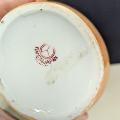 Antique Porcelain Decorative Vase Hand Painted Made In Japan