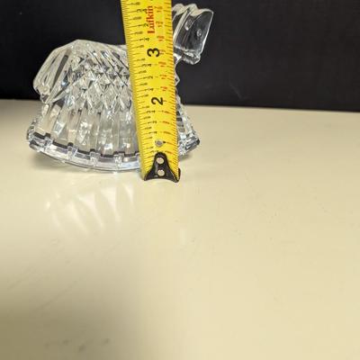 Vintage Irish Waterford Crystal Glass Rocking Horse Paperweight