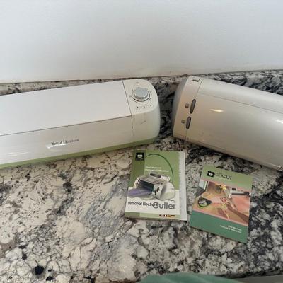 Cricut Lot: Two Cutting Machines with Cartridges, Tools & Supplies