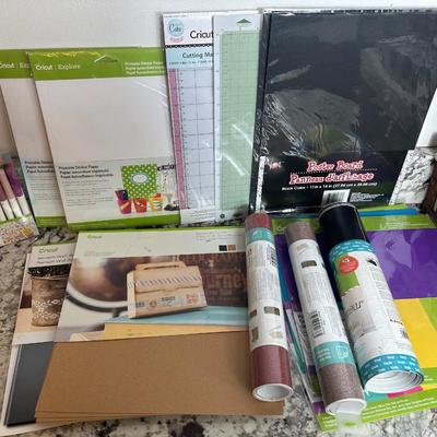 Cricut Lot: Two Cutting Machines with Cartridges, Tools & Supplies