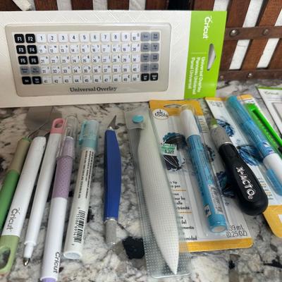 Cricut Lot: Two Cutting Machines with Cartridges, Tools & Supplies