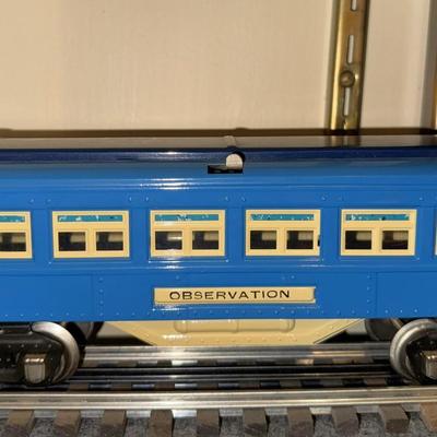 4 MTH Blue Lionel O Gauge New York Central Train Cars