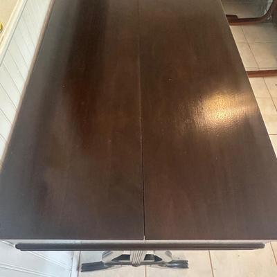 Vintage Petite Slant-Top Writing Desk with Storage Compartments