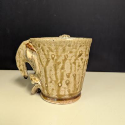 Folk Art Face 3D Mug With Makers Mark