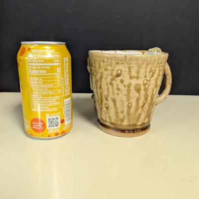 Folk Art Face 3D Mug With Makers Mark