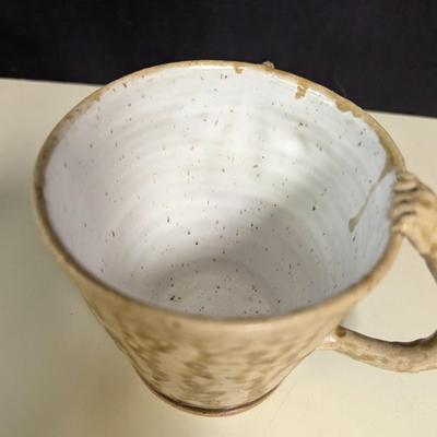 Folk Art Face 3D Mug With Makers Mark