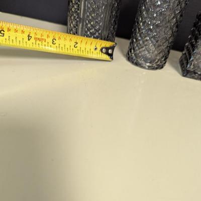 Art Deco Clear/Smoke Bottles