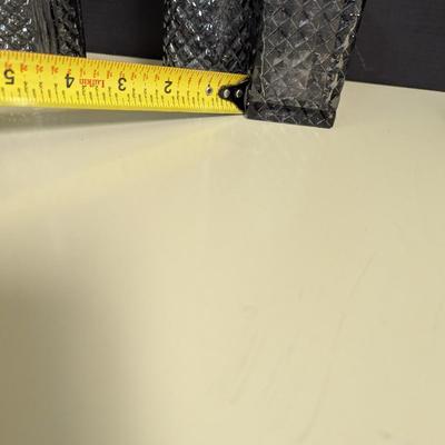 Art Deco Clear/Smoke Bottles