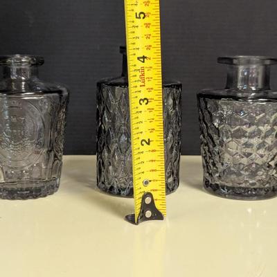 Art Deco Clear/Smoke Bottles