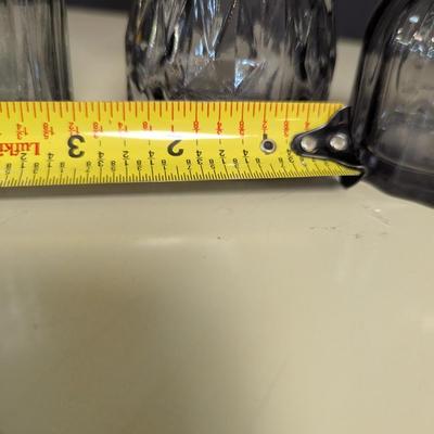 Art Deco Clear/Smoke Bottles