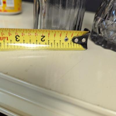 Art Deco Clear/Smoke Bottles