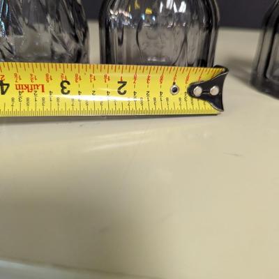 Art Deco Clear/Smoke Bottles