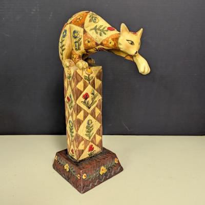 Jim Shore Style Cat Figurine