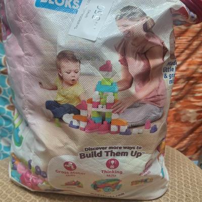 Mega blocks in carry bag