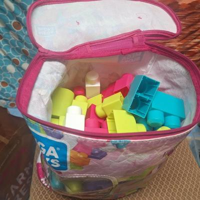 Mega blocks in carry bag