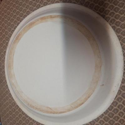 Stoneware pie plate (East Texas pottery?)