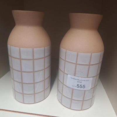 New old east Main co Flower Market Ceramic vases