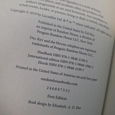 two hardcover Star Wars novels: Alphabet Squadron by Alexander Freed and Light of the Jedi by Charles Soule. Both appear to be First...