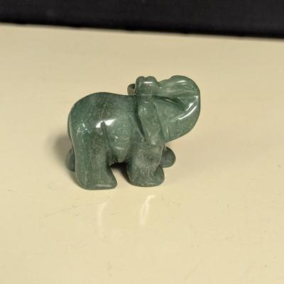 Small Jade Elephant Statue