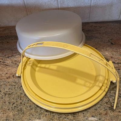 KITCHEN DRAWER METAL ORGANIZER, TUPPERWARE CAKE HOLDER AND MORE