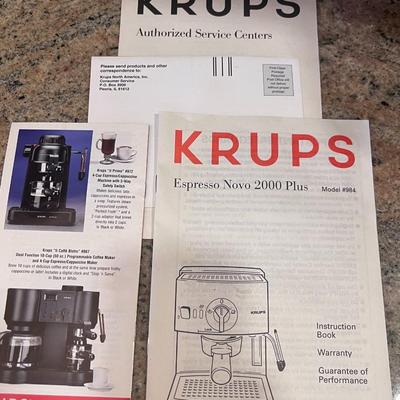 KRUPS ESPRESSO NOVO 2000 PLUS
