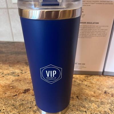 4 NEW 24 OZ STAINLESS STEEL TRAVEL CUPS
