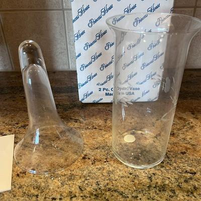 PRINCESS HOUSE VERSATILITY VASE, CONDIMENT BOWLS AND CRACKLE GLASS VASE