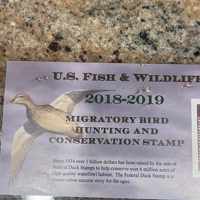 2006-2007 & 2018-2019 US FISH & WILDLIFE MIGRATORY BIRD HUNTING AND CONSERVATION STAMPS