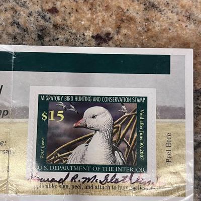 2006-2007 & 2018-2019 US FISH & WILDLIFE MIGRATORY BIRD HUNTING AND CONSERVATION STAMPS
