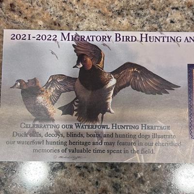 2007-2008 & 2021-2022 US FISH & WILDLIFE MIGRATORY BIRD HUNTING AND CONSERVATION STAMPS