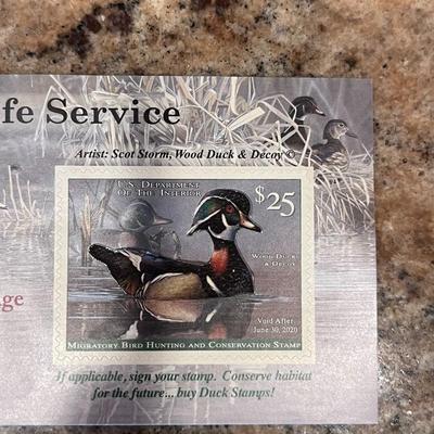 2019-2020 & 2012-2013 US FISH & WILDLIFE MIGRATORY BIRD HUNTING AND CONSERVATION STAMPS