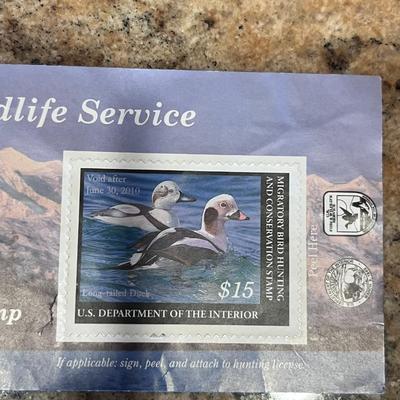 2009-2010 & 2018-2019 US FISH & WILDLIFE MIGRATORY BIRD HUNTING AND CONSERVATION STAMPS