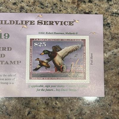 2009-2010 & 2018-2019 US FISH & WILDLIFE MIGRATORY BIRD HUNTING AND CONSERVATION STAMPS